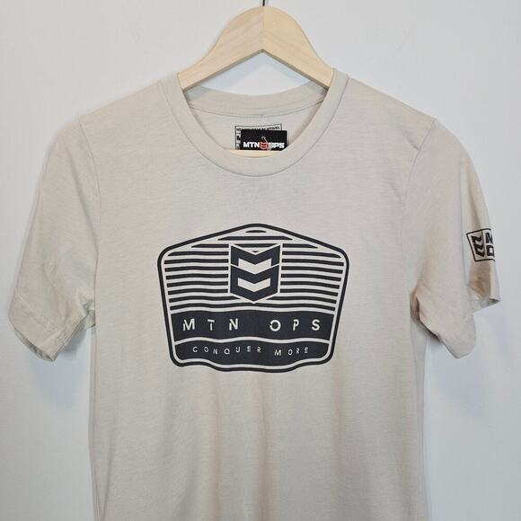 Mtn Ops Mountain NWT Eminent Sand Cream Outdoor Black Shirt Men's Size Small - Picture 2 of 7